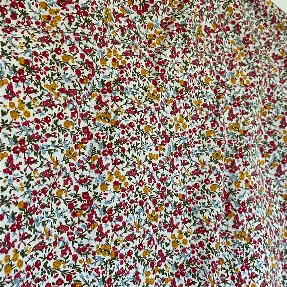 J. Crew flex washed classic floral pinks/reds button down sz L - Picture 9 of 11